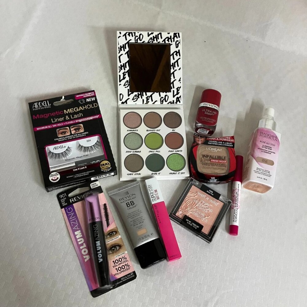 10-Piece Makeup Kit: Revlon, L'Oréal, Maybelline, Ardell, Wet n Wild, BB Cream